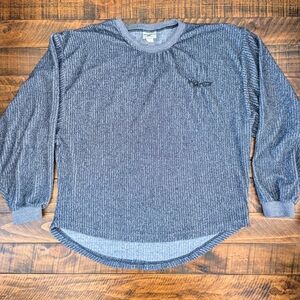 Vintage No Limits Long Sleeve Men’s Shirt USA Gray Corduroy Medium